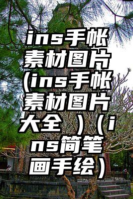 ins手帐素材图片(ins手帐素材图片大全 )（ins简笔画手绘）