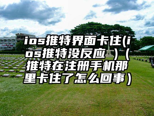 ios推特界面卡住(ios推特没反应 )（推特在注册手机那里卡住了怎么回事）