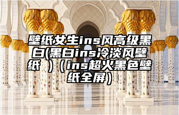 壁纸女生ins风高级黑白(黑白ins冷淡风壁纸 )（ins超火黑色壁纸全屏）