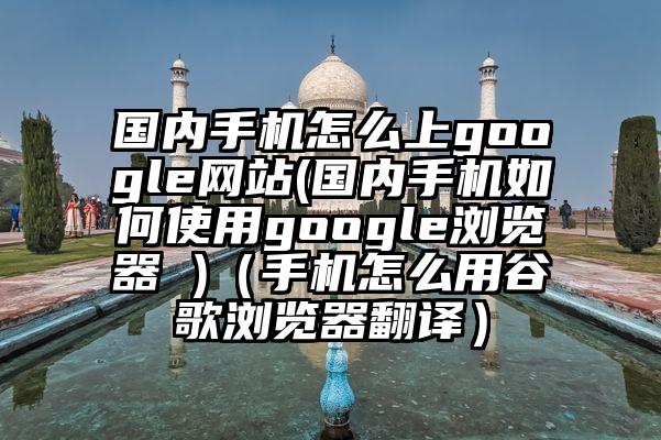 国内手机怎么上google网站(国内手机如何使用google浏览器 )（手机怎么用谷歌浏览器翻译）