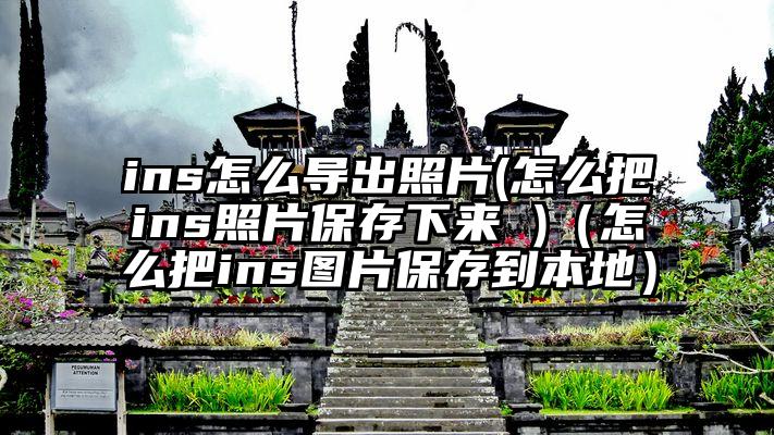 ins怎么导出照片(怎么把ins照片保存下来 )（怎么把ins图片保存到本地）