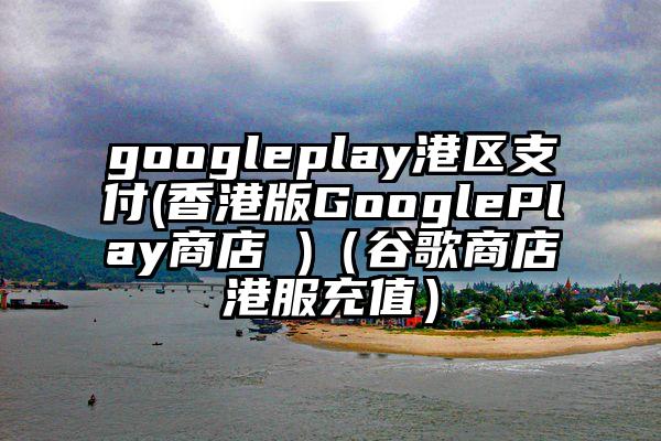 googleplay港区支付(香港版GooglePlay商店 )（谷歌商店港服充值）