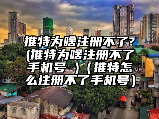 推特为啥注册不了?(推特为啥注册不了手机号 )（推特怎么注册不了手机号）