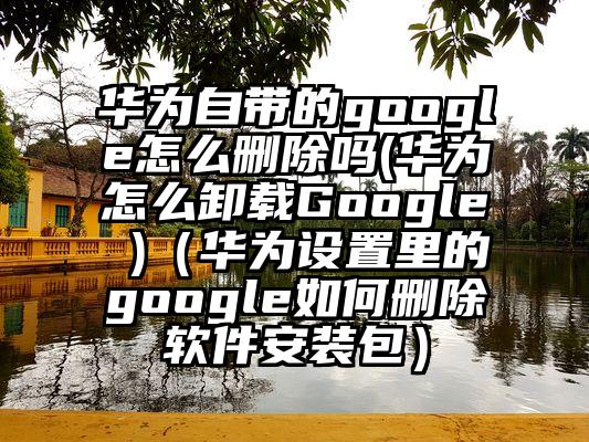 华为自带的google怎么删除吗(华为怎么卸载Google )（华为设置里的google如何删除软件安装包）