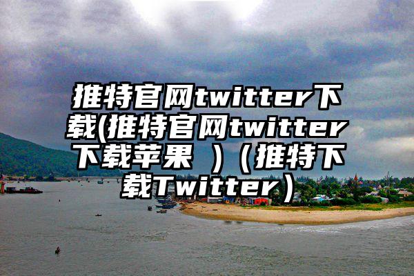 推特官网twitter下载(推特官网twitter下载苹果 )（推特下载Twitter）