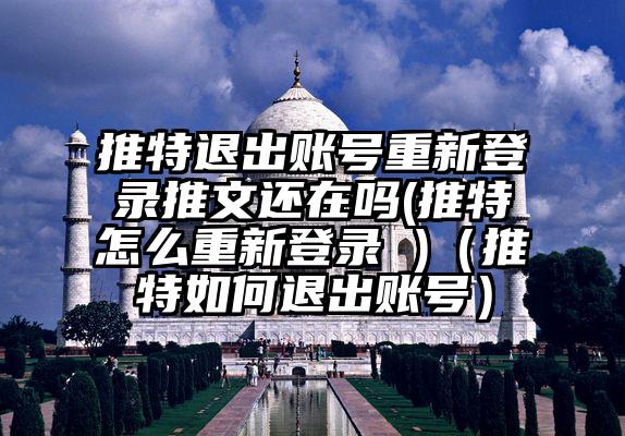 推特退出账号重新登录推文还在吗(推特怎么重新登录 )（推特如何退出账号）