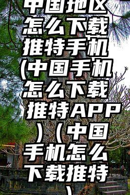 中国地区怎么下载推特手机(中国手机怎么下载推特APP )（中国手机怎么下载推特）