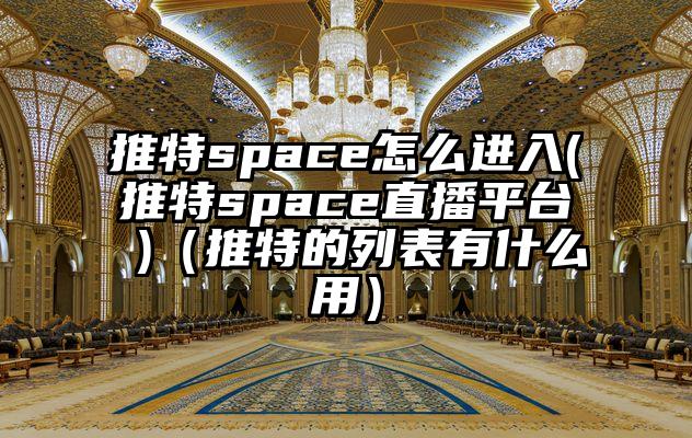 推特space怎么进入(推特space直播平台 )（推特的列表有什么用）