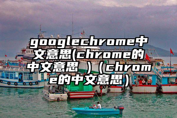 googlechrome中文意思(chrome的中文意思 )（chrome的中文意思）